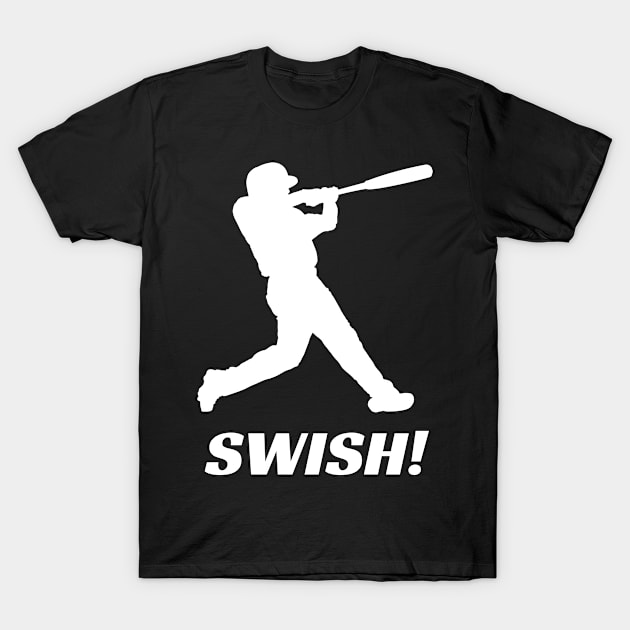 Funny Baseball Swish T-Shirt by TeeNZ